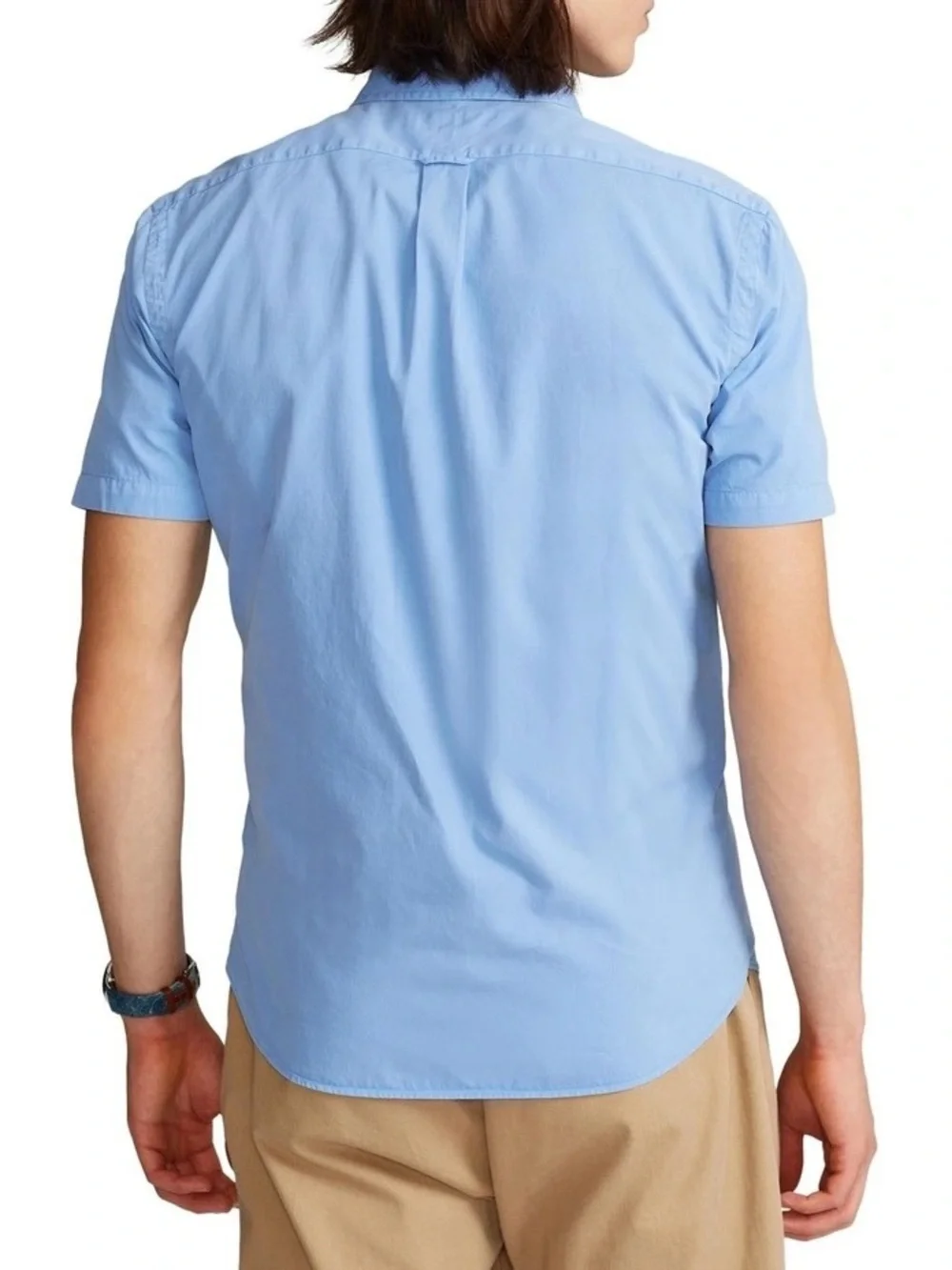 SOLD Ralph Lauren Classic Fit Featherweight Twill Short Sleeve Shirt Sz XL Blue - Picture 2 of 11